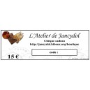 CHEQUE CADEAU 15 &euro;